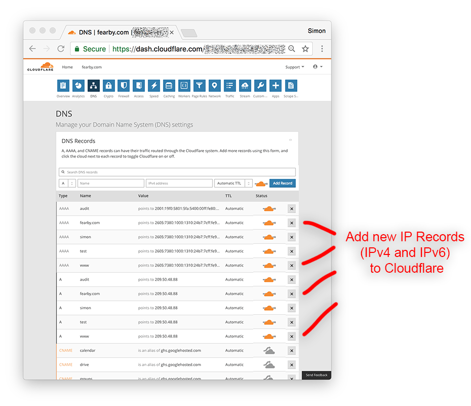 lCLoudflare Config