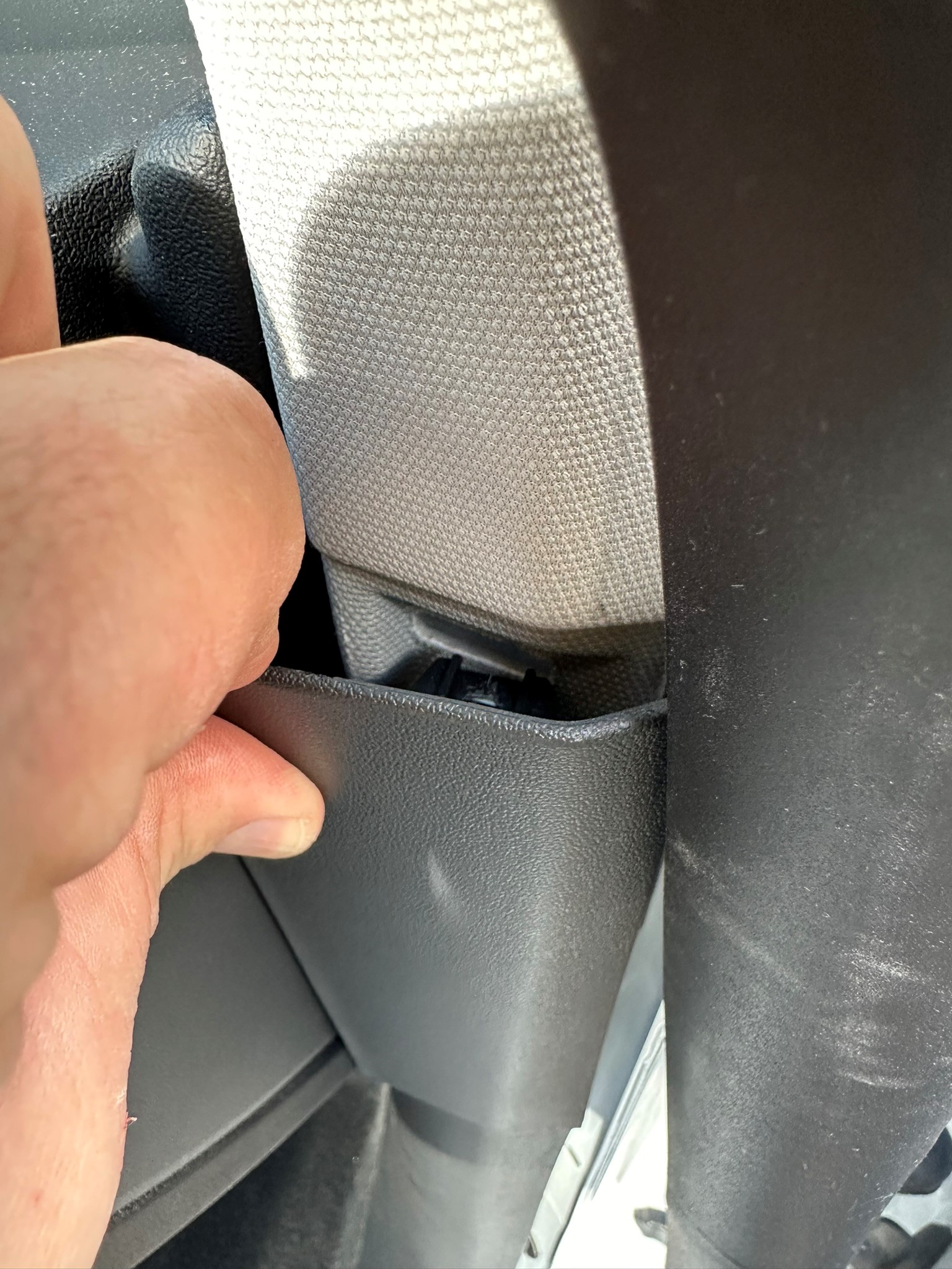 CLip the top plastic back in place