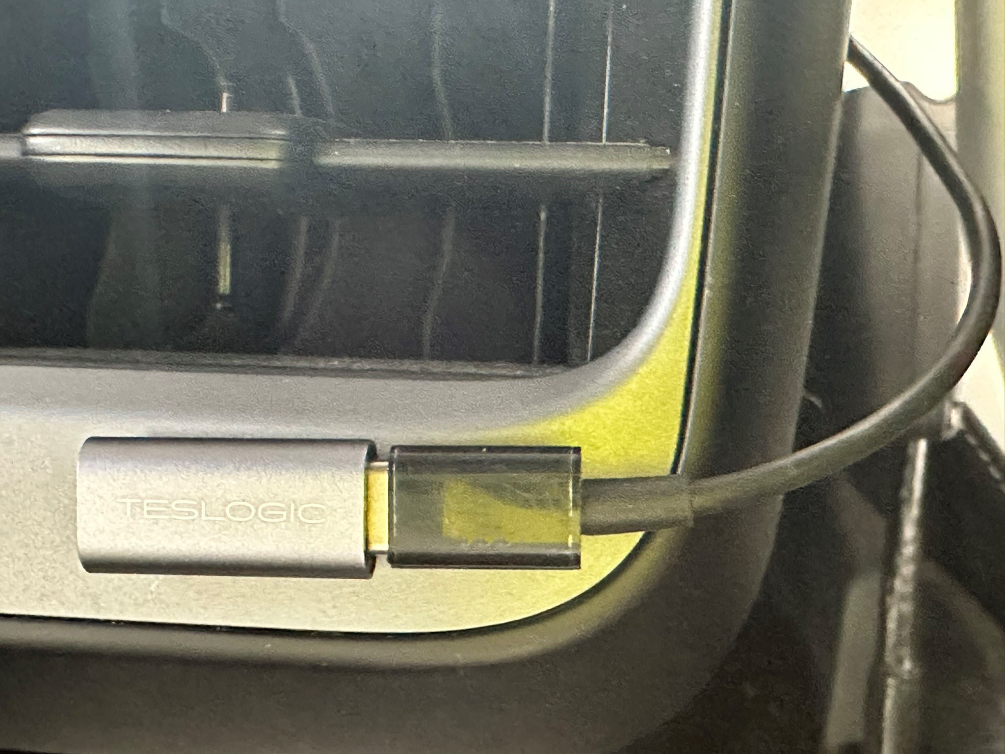 Charger in rear socket