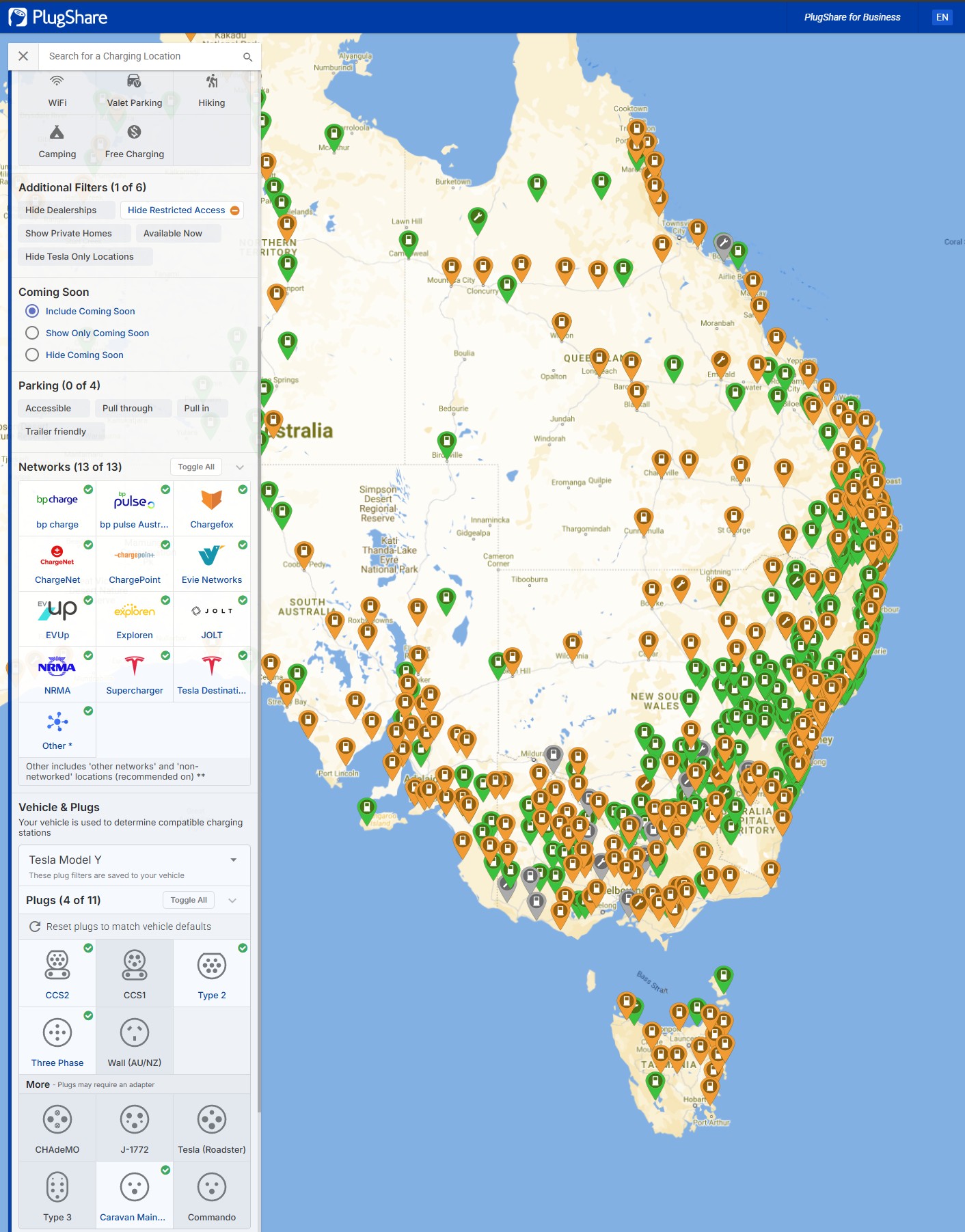 Plugshare supercharger map