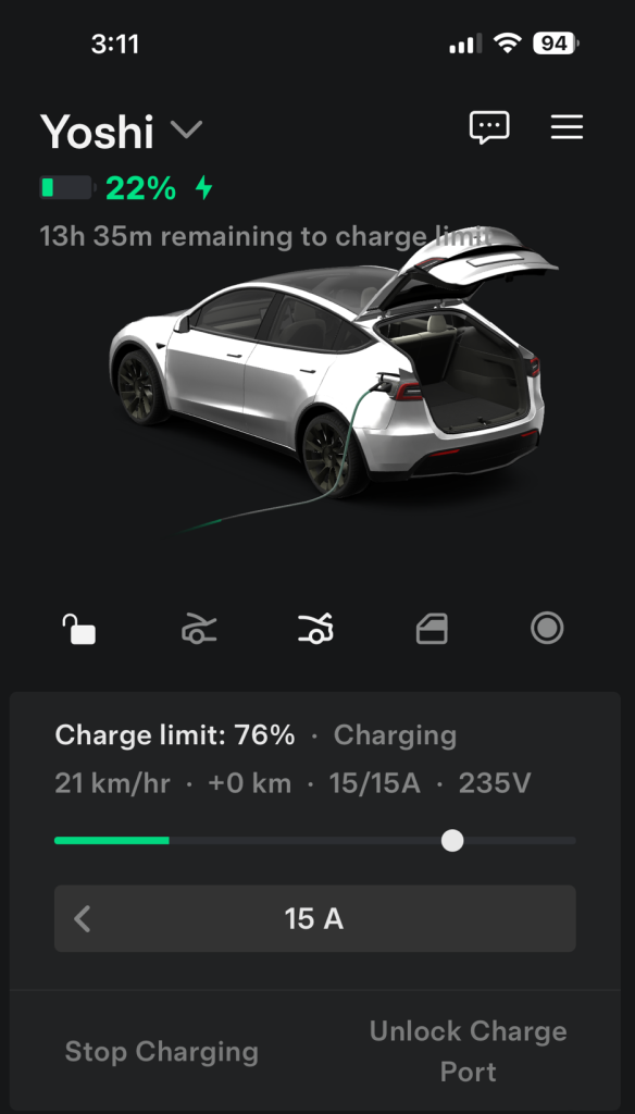 Pack while charging