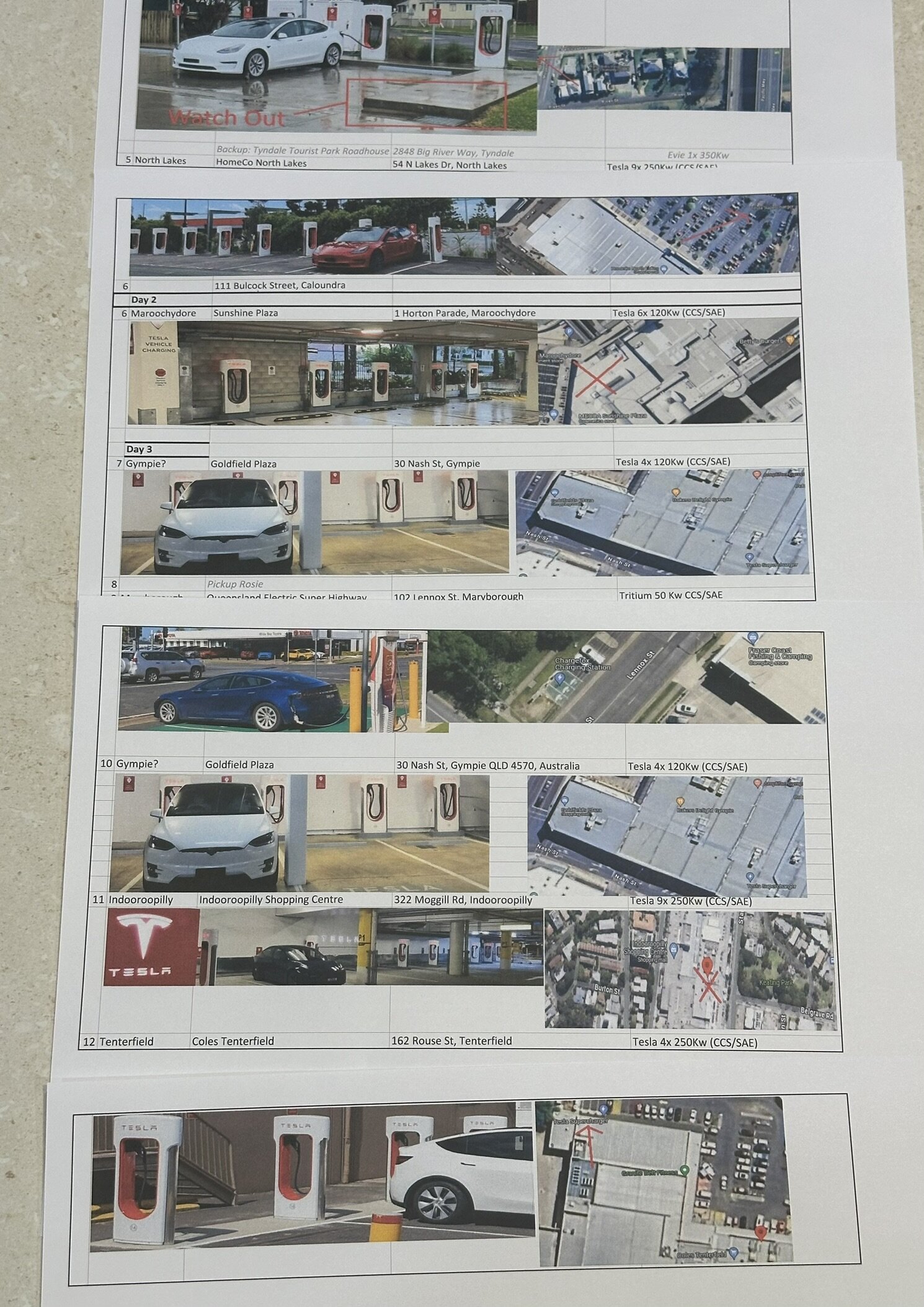 Plugshare map print out