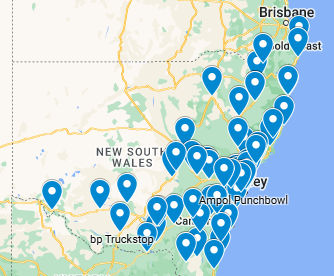 NSW Government EV Recharge Map