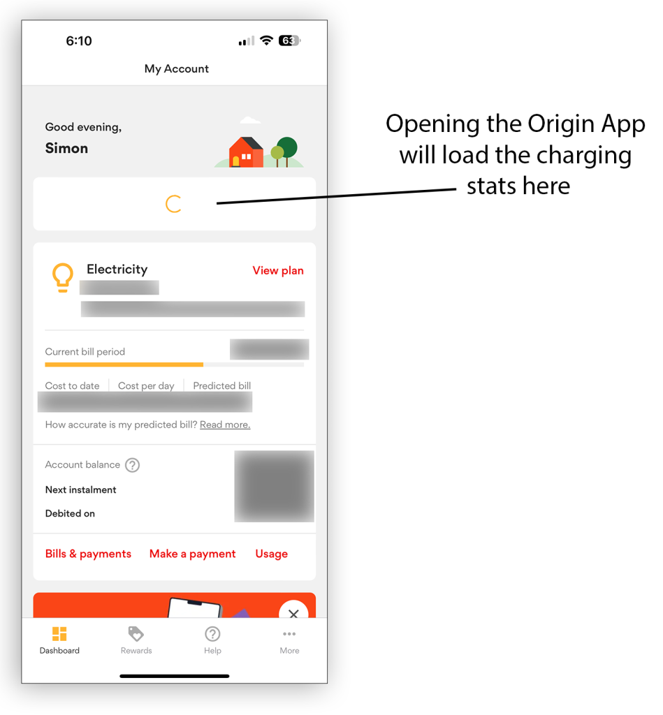 Origin Web App main screen