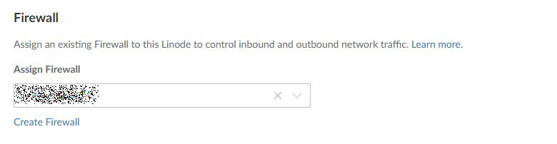 Create Firewall.