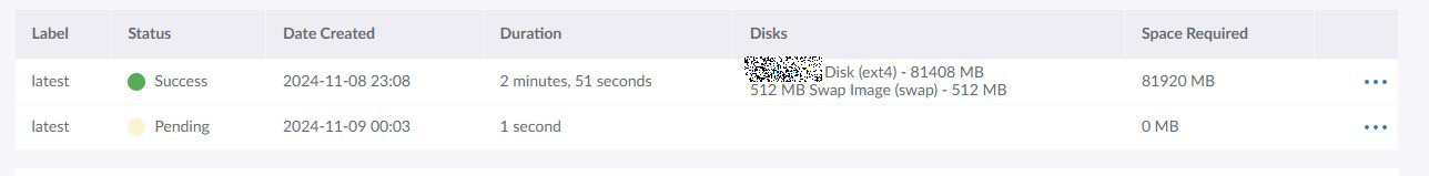 backup in progress
