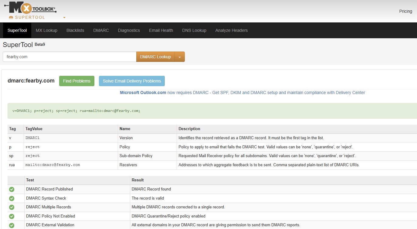 Add DMARC TXT Record
