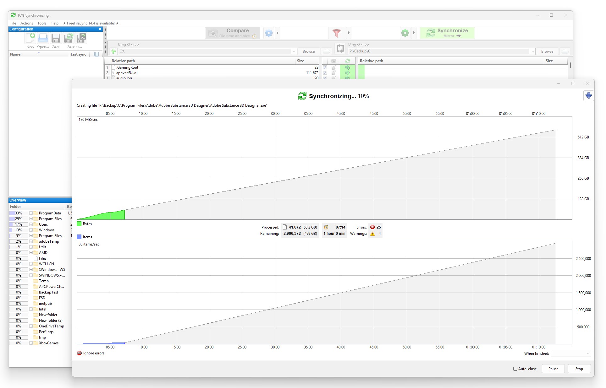 FreeFileSync Copying?